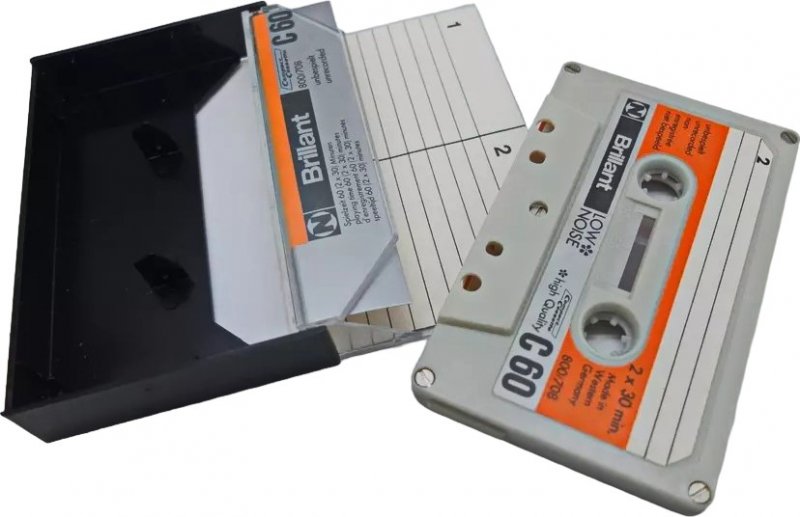 Compact Cassette Neckermann Brilliant 60 "№ 800/708" Type II Chrome 1973 Europe