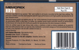 Compact Cassette Memorex HBS II 110 Type II Chrome 1994 North America