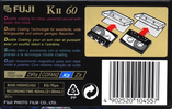 Compact Cassette Fuji K2 60 "KII" Type II Chrome 1998 Europe