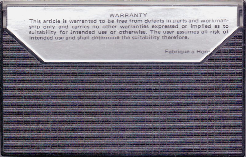 Compact Cassette Aikido 60 Type I Normal 1984 Hong Kong