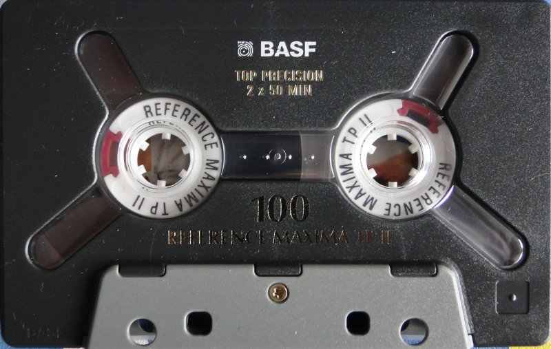Compact Cassette BASF TP II Reference Maxima 100 Type II Chrome 1995 Europe