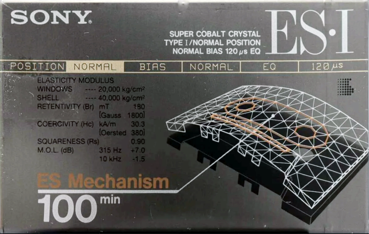 Compact Cassette Sony ES-I 100 "C-100ES1" Type I Normal 1992 Japan