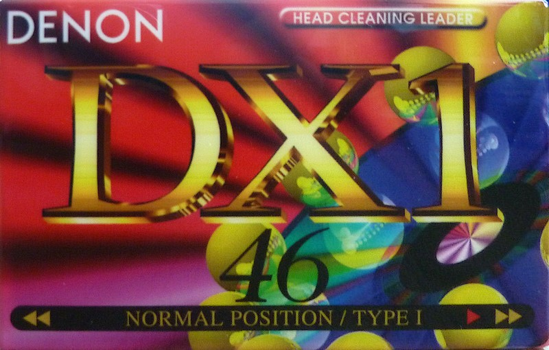 Compact Cassette Denon DX1 46 "DX1-46WED" Type I Normal 1995 North America