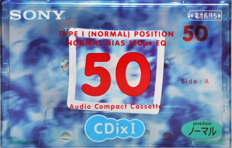 Compact Cassette Sony CDix I 50 "C-50CDX1F" Type I Normal 1998 Japan