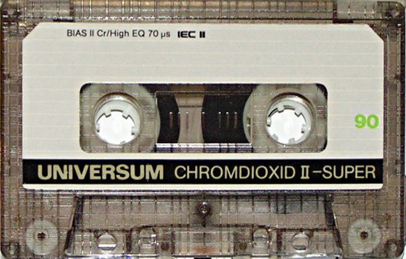 Compact Cassette Universum Super 90 Type II Chrome 1983 Europe