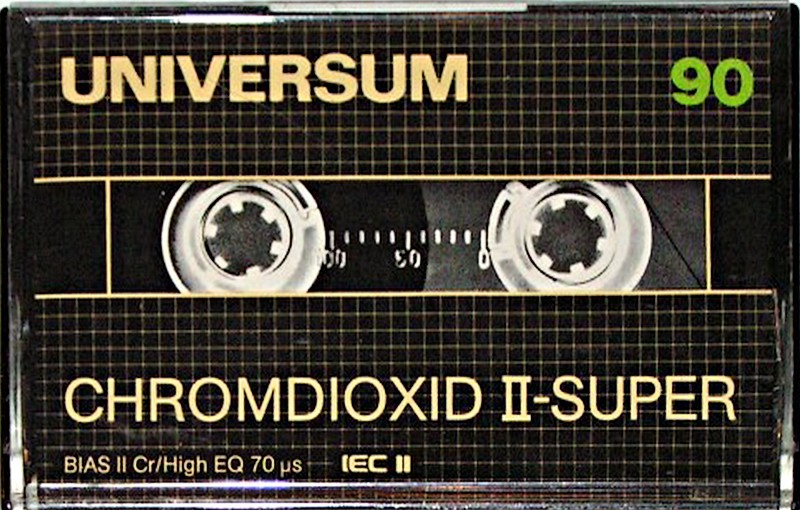 Compact Cassette Universum Super 90 Type II Chrome 1983 Europe