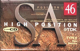 Compact Cassette TDK SA 46 "SA-46A" Type II Chrome 1993 Japan