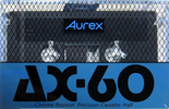 Compact Cassette Aurex AX 60 Type II Chrome 1987 Japan