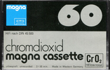 Compact Cassette Magna 60 "Magna cassette" Type II Chrome 1978 Europe, Germany