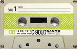 Compact Cassette Sanyo UD 90 Type I Normal 1974 Japan