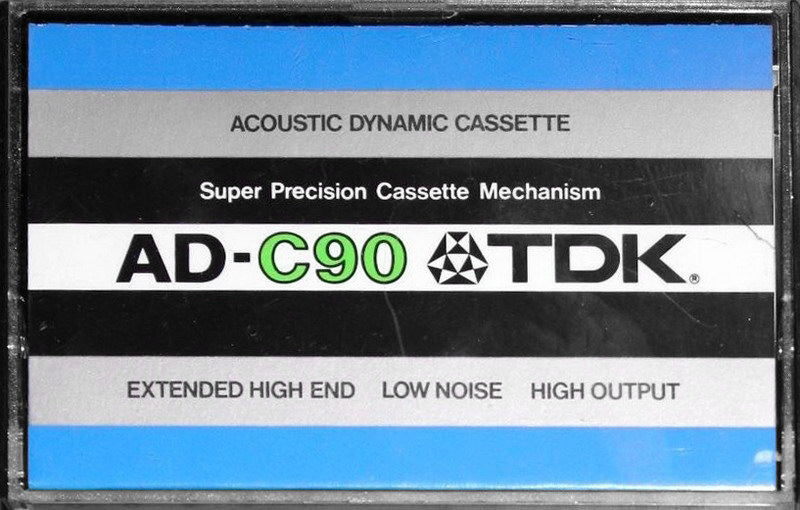Compact Cassette TDK AD 90 Type I Normal 1977 Europe, USA