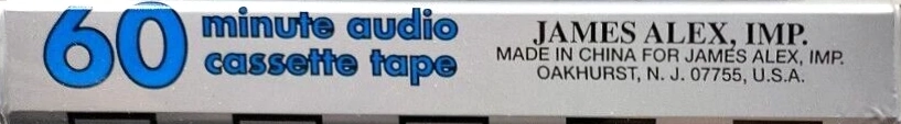 Compact Cassette James Alex 60 Type I Normal USA