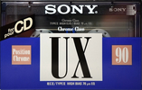 Compact Cassette Sony UX 90 Type II Chrome 1992 Europe