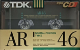 Compact Cassette TDK AR 46 "AR-46M" Type I Normal 1990 Japan