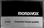 Compact Cassette Mondivox 90 Type I Normal 1987 France