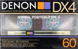 Compact Cassette Denon DX3 60 "DX3/60H" Type I Normal 1985 Japan