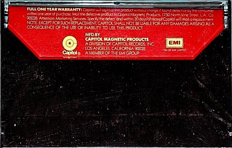 Compact Cassette Capitol The Music Tape 90 Type I Normal 1979 USA