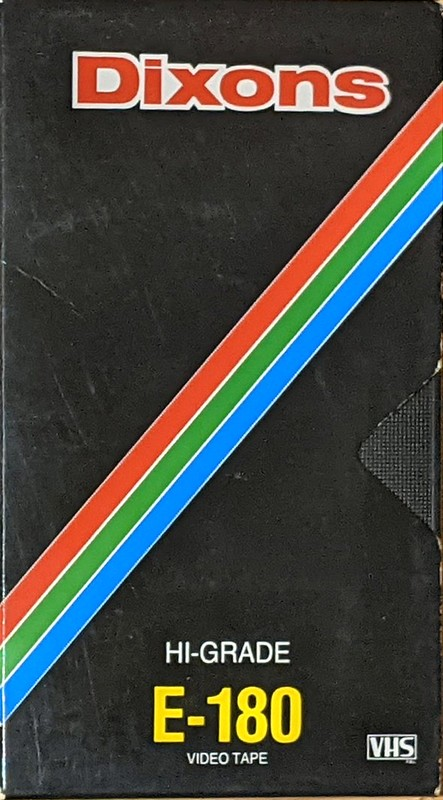 VHS, Video Home System Dixons 180 Type I Normal UK