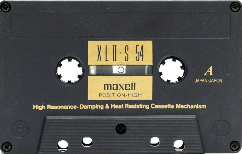 Compact Cassette Maxell XLII-S 54 "XLII-S 54(E)" Type II Chrome 1995 Japan