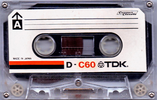 Compact Cassette TDK D 60 Type I Normal 1977 Japan