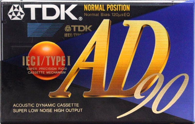 Compact Cassette TDK AD 90 "AD-90EA" Type I Normal 1995 Europe