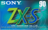 Compact Cassette Sony ZX-S 90 "C-90ZXS" Type I Normal North America