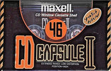 Compact Cassette Maxell CD Capsule II 46 "CDC-II 46" Type II Chrome 1990 Japan