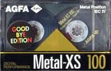 Compact Cassette AGFA Metal-XS 100 "Good Bye Edition" Type IV Metal 1991 Europe