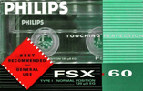 Compact Cassette Philips FSX 60 Type I Normal 1989 Europe