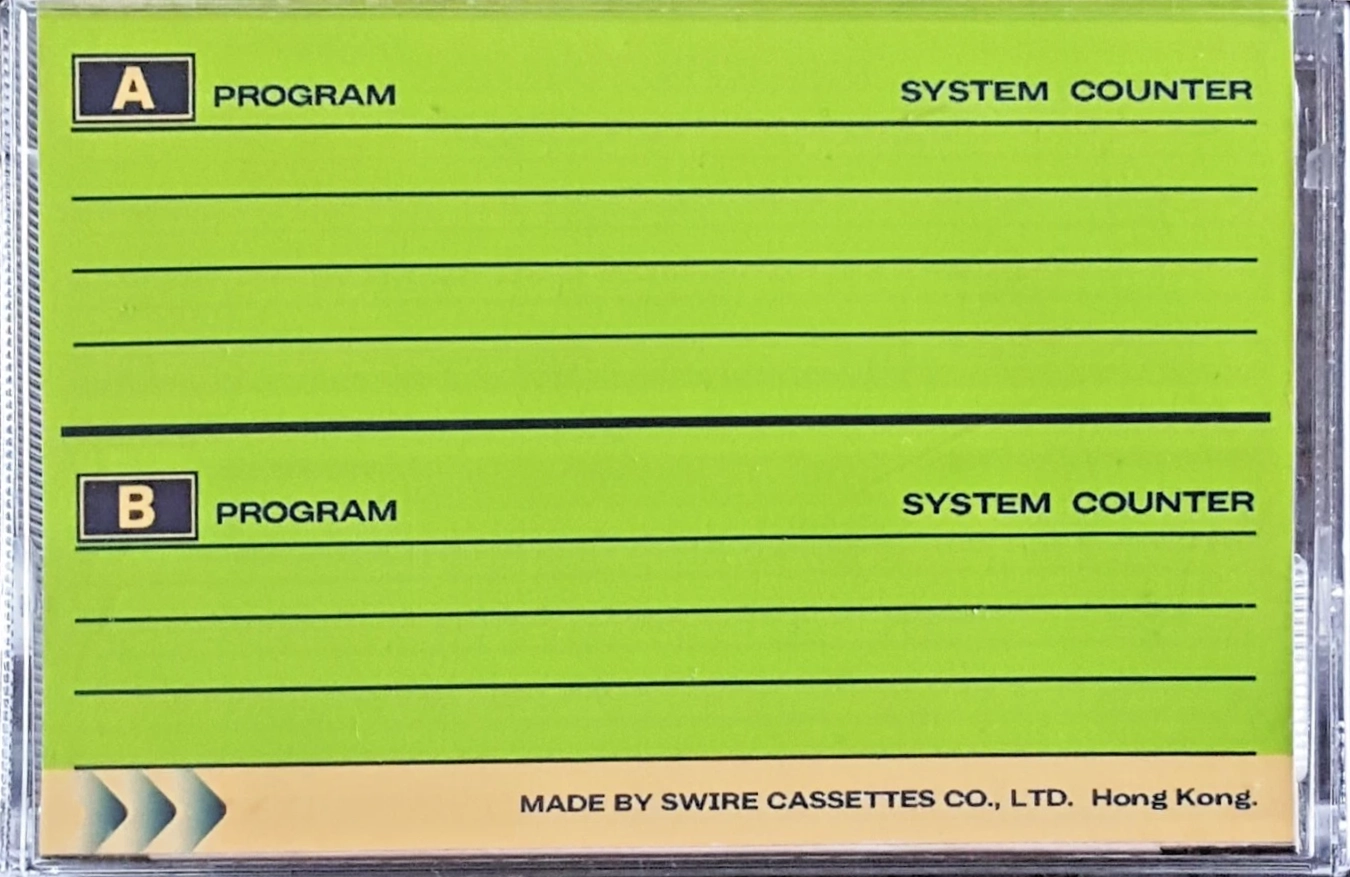 Compact Cassette Unitech SC 10 Computer Cassette 1983 Japan