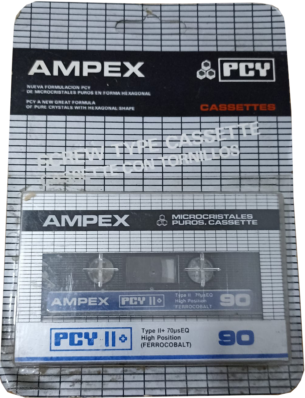 Blister Ampex PCY 90 "PCY II" Type II Chrome 1980 North America