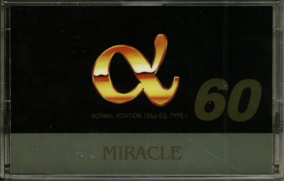 Compact Cassette Goldstar Alfa Miracle 60 Type I Normal 1991 USA