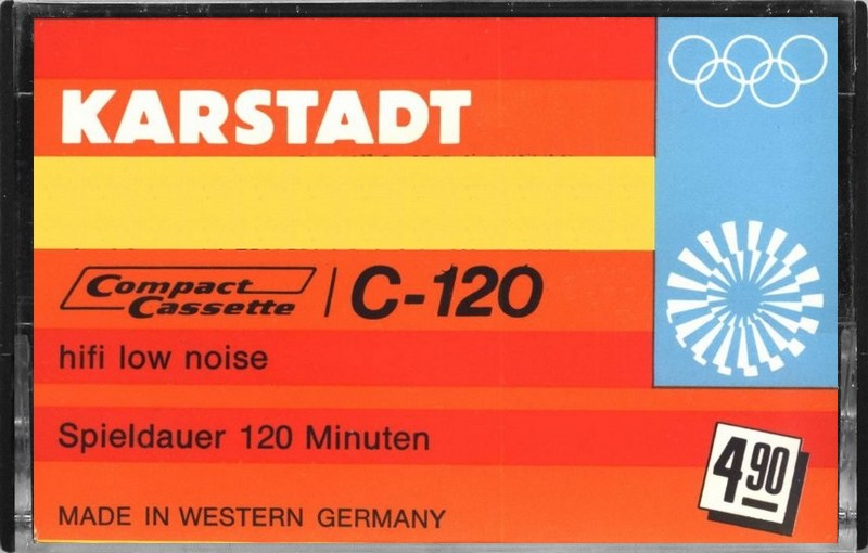 Compact Cassette Karstadt 120 Type I Normal 1972 Germany