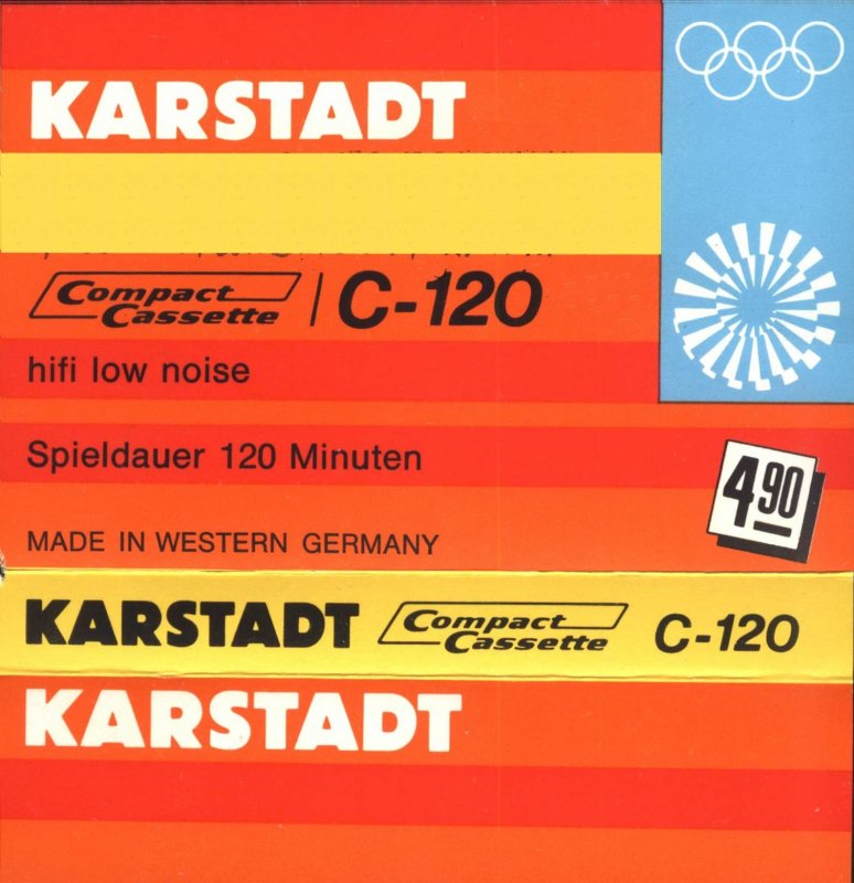 Compact Cassette Karstadt 120 Type I Normal 1972 Germany