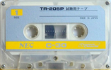 Compact Cassette NEC TR 30 "TR-205P" Demonstration Tape 1972 Japan