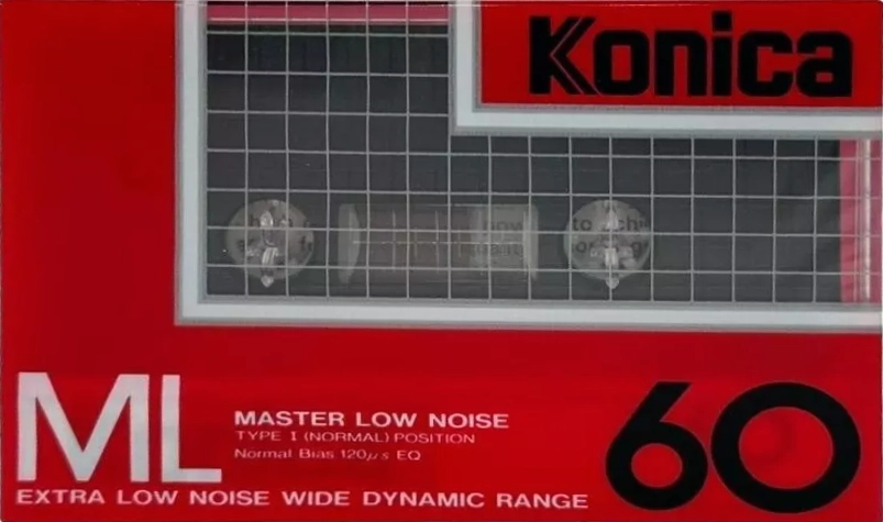 Compact Cassette Konica ML 60 Type I Normal 1985 USA