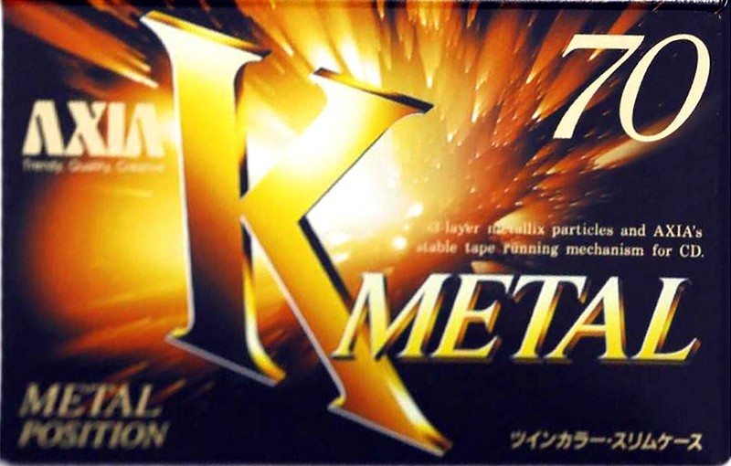 Compact Cassette AXIA K Metal 70 "KMB 70" Type IV Metal 1995 Japan
