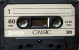 Compact Cassette Scotch Classic 60 Type III Ferro Chrome 1975 Europe