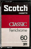 Compact Cassette Scotch Classic 60 Type III Ferro Chrome 1975 Europe