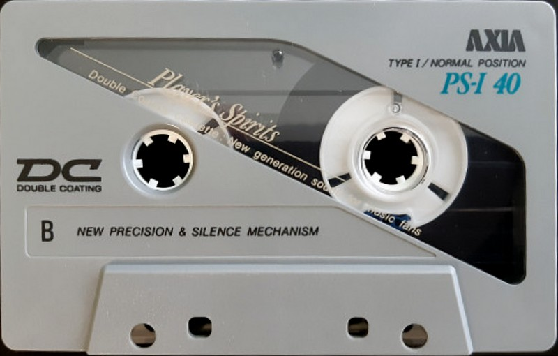 Compact Cassette AXIA PS-I / PS-1 40 "PS-1 B 40" Type I Normal 1991 Japan