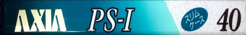 Compact Cassette AXIA PS-I / PS-1 40 "PS-1 B 40" Type I Normal 1991 Japan