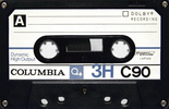 Compact Cassette Columbia 3H 90 Type I Normal 1976 Japan