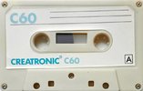 Compact Cassette Creatronic 60 Type I Normal 1978 Hong Kong