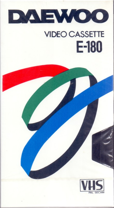 VHS, Video Home System Daewoo HQ 180 Type I Normal Europe