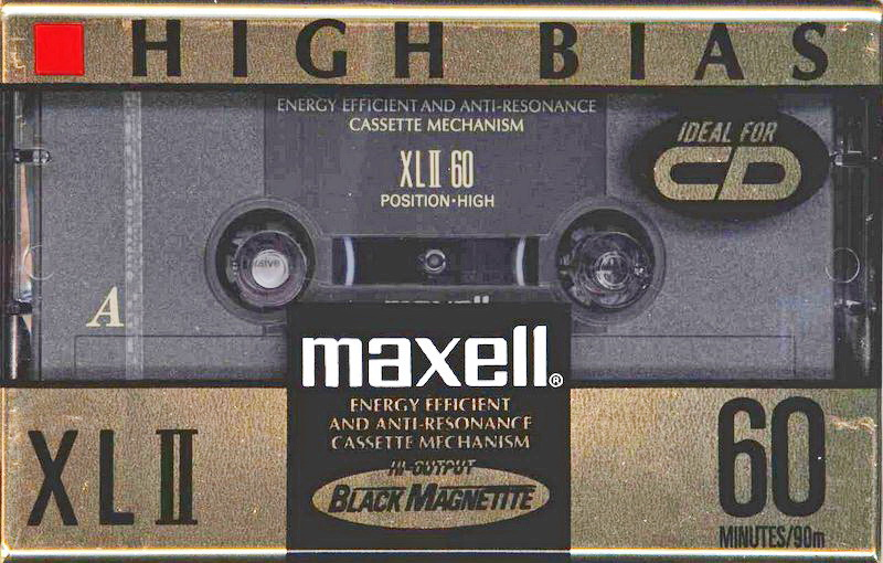 Compact Cassette Maxell XLII 60 Type II Chrome 1994 North America