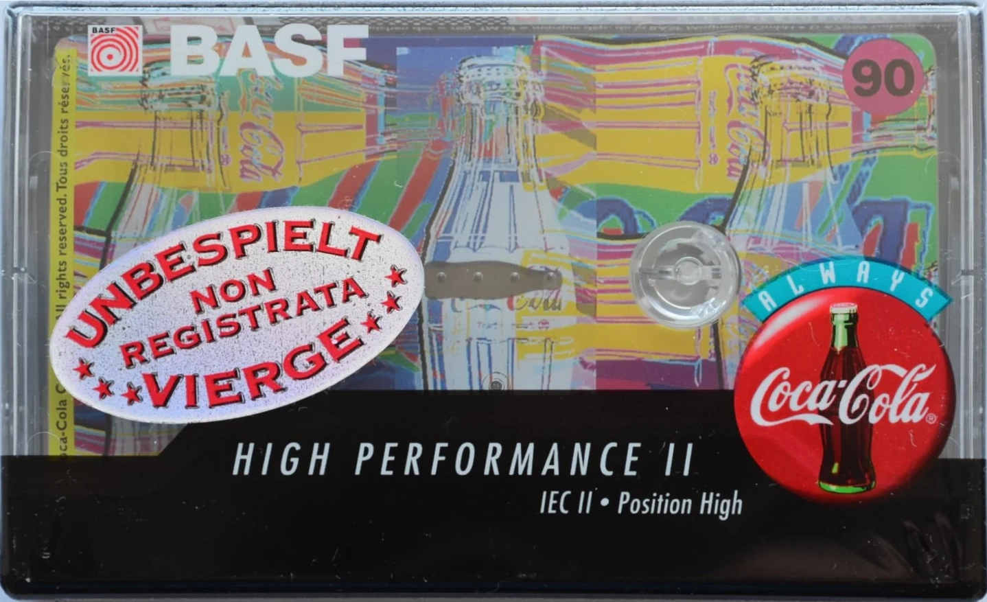 Compact Cassette BASF High Performance II 90 "Modern Art Edition I" Type II Chrome 1995 Europe