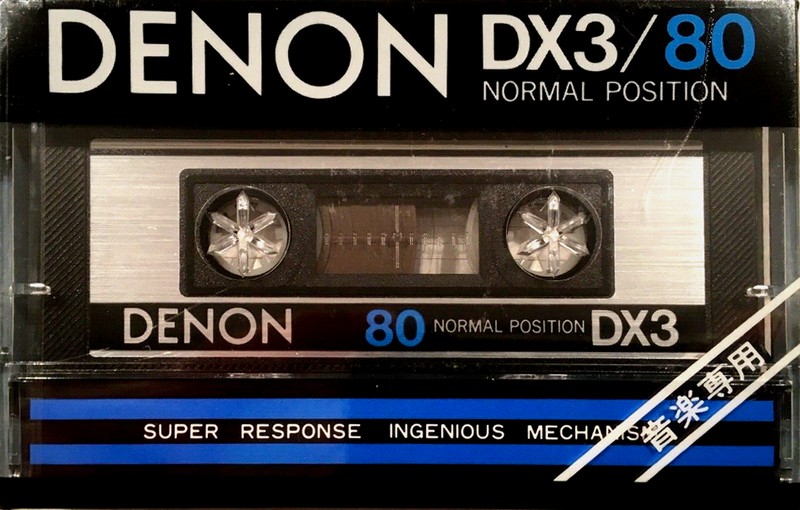 Compact Cassette Denon DX3 80 Type I Normal 1981 Japan