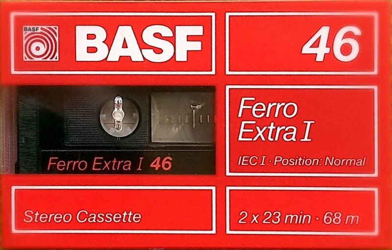 Compact Cassette BASF Ferro Extra I 46 Type I Normal 1988 Europe