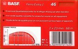 Compact Cassette BASF Ferro Extra I 46 Type I Normal 1988 Europe
