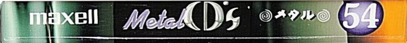 Compact Cassette Maxell Metal CD's 54 "MCDS-54L" Type IV Metal 1997 Japan